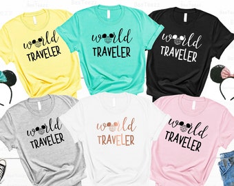 Disney Family Shirts, Disney Epcot Shirts, Disney World Shirts, World Traveler Disney, Disney Trip Shirts, Disney Shirt 2022, Epcot Disney