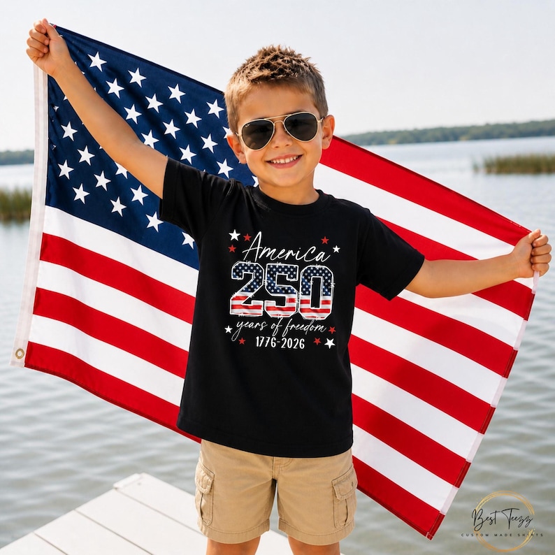 USA 250th Anniversary Shirt, 4th July Tee, USA 250th Anniversary Independence Day Shirts, 4th July 250th Year Shirts, 4th July Family Shirts 画像 2