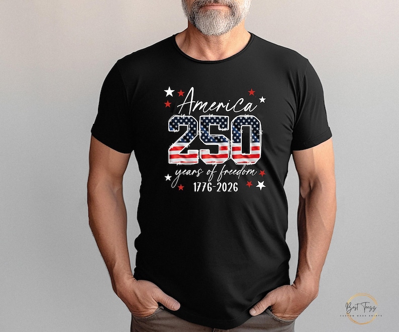 USA 250th Anniversary Shirt, 4th July Tee, USA 250th Anniversary Independence Day Shirts, 4th July 250th Year Shirts, 4th July Family Shirts 画像 3
