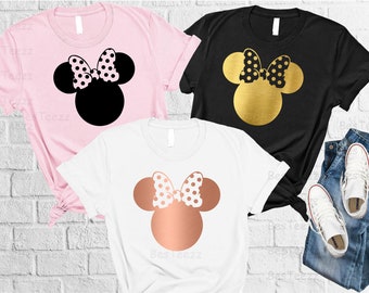 Disney Shirts For Women, Disney Shirts, Minnie Mouse Shirt, Disney World Shirts, Womens Disney Shirts, Disney Girls Trip, Disney Shirt Girls