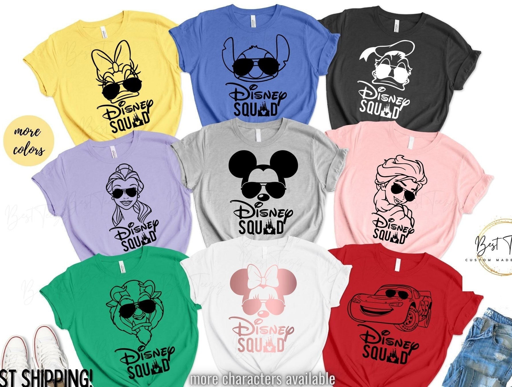 Disney Family Shirts, Disney Squad Shirts, Family Disney Shirts, Disney Family Shirts 2024, Disney Shirts, Disney World Shirts, Disney Tank