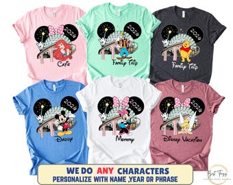 Custom Disney Epcot Family Shirts, Disney Epcot 2026 Tees, Epcot Matching Family Trip Shirts, World Traveler Tee, Disney Trip Shirts