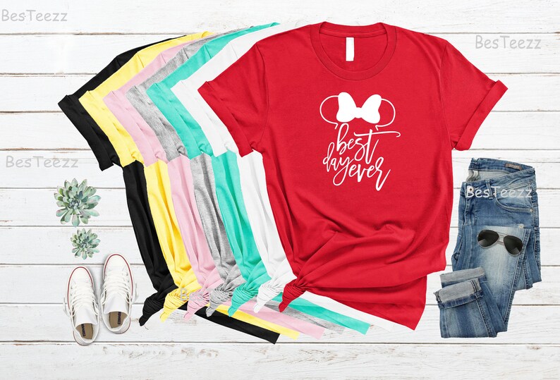 Disney Shirt for Women Best Day Ever Disney Shirt Disney Etsy