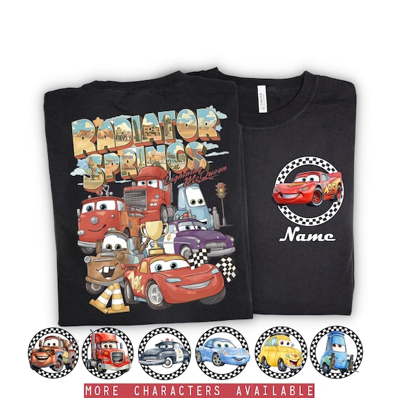 Custom Disney Pixar Cars Shirts, Lightning McQueen Shirt, Disney Cars Shirt, Pixar Family Tees, Disney Family Shirts, Tow Mater Sally Tee