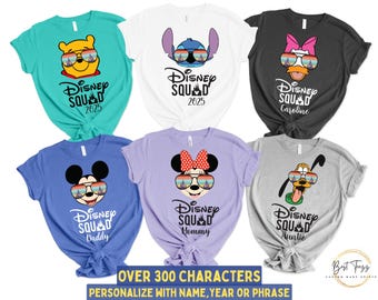 Disney Family Shirts, Disneyland Matching Shirts, Disneyworld Shirts, Disney Shirts 2026, Disney Squad Shirts, Custom Disney Shirts