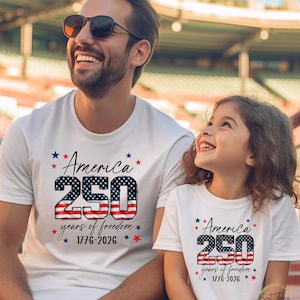 USA 250th Anniversary Shirt, 4th July Tee, USA 250th Anniversary Independence Day Shirts, 4th July 250th Year Shirts, 4th July Family Shirts 画像 5