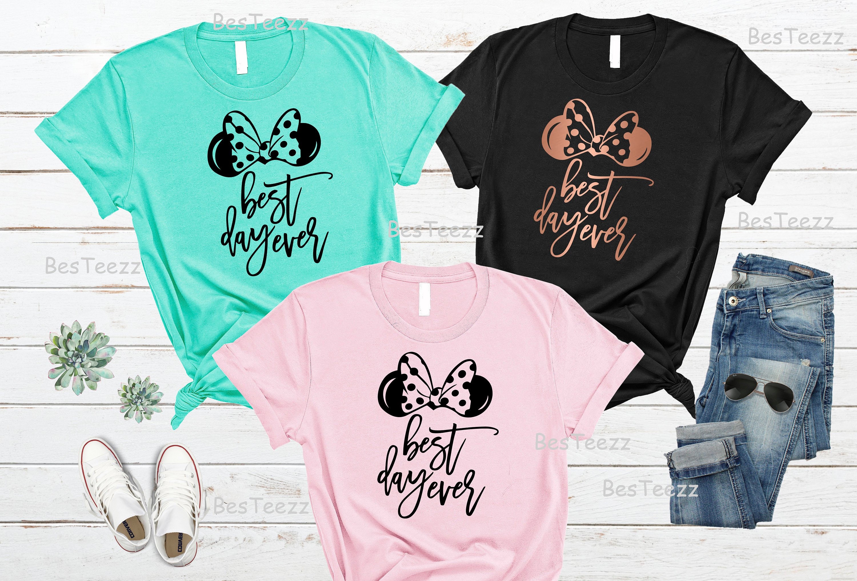 Disney Shirts for Women Best Day Ever Disney Shirt Disney  Etsy