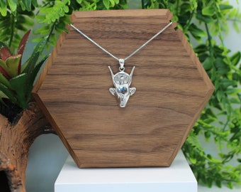 Hathor Egyptian .925 Sterling Silver Pendant or Necklace