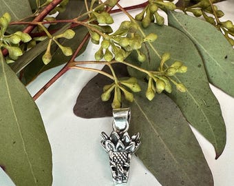 Quetzalcoatl Sun Mexican .925 Sterling Silver Pendant or Necklace