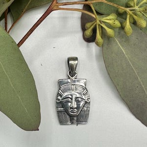Ancient Egyptian Hathor Sterling Silver Pendant or Necklace