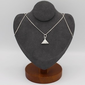 Pyramid Egyptian 925 Sterling Silver Pendant or Necklace