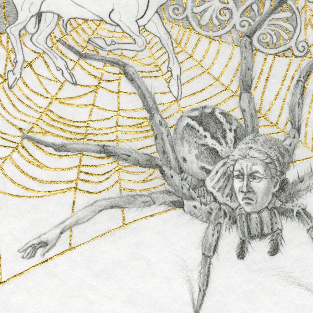 Arachne Greek Mythology Drawing