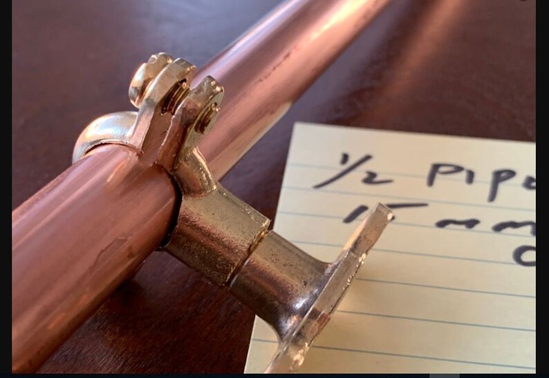 Brass Pipe Clips Etsy