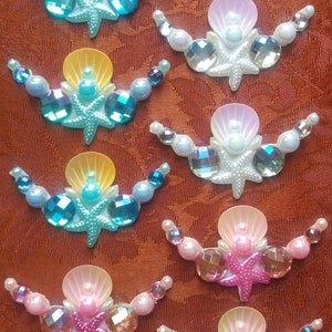 9 Mermaid Blings White Pink and Blue