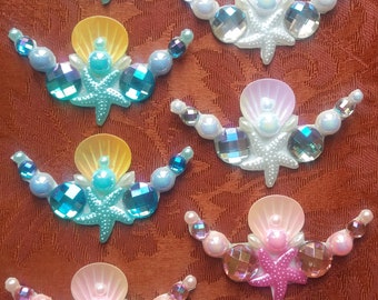 9 Mermaid Blings White Pink and Blue