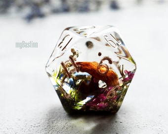 Mushroom Giant D20 Dice, Handmade RPG Dice