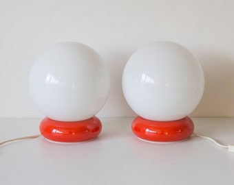 Coppia di lampade da tavolo vintage Space Age: Targetti Sankey (Italia), anni '70