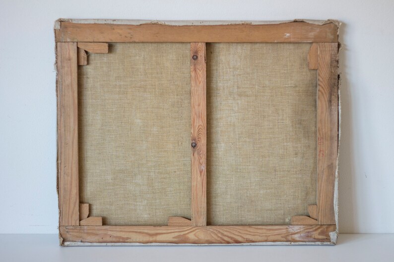 Vintage Oil Painting After Van Gogh Still Life of Oranges and Lemons