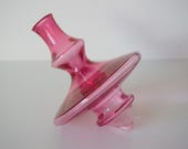 Signed Christian Tortu Pink Glass Vase β French 1990s Soliflore