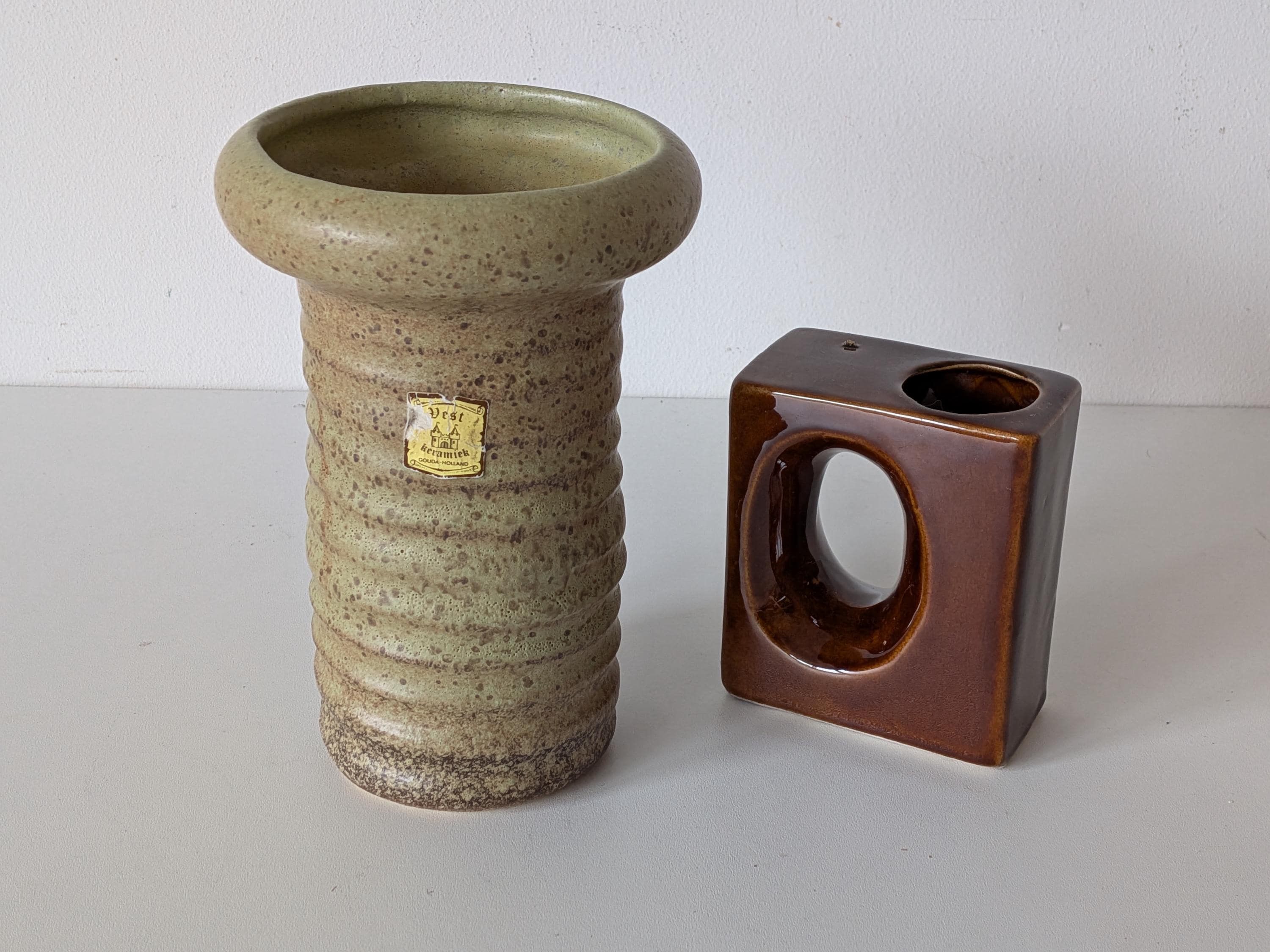 ヴィンテージ オランダ工房製陶器花瓶、ベスト・ケラミック・ゴーダ