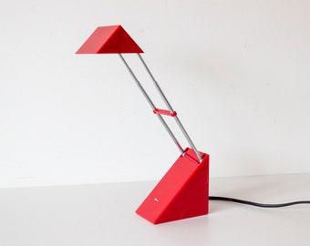 Lampe de bureau antenne triangulaire vintage des années 1980 Memphis Milano Style Brilliant Leuchten
