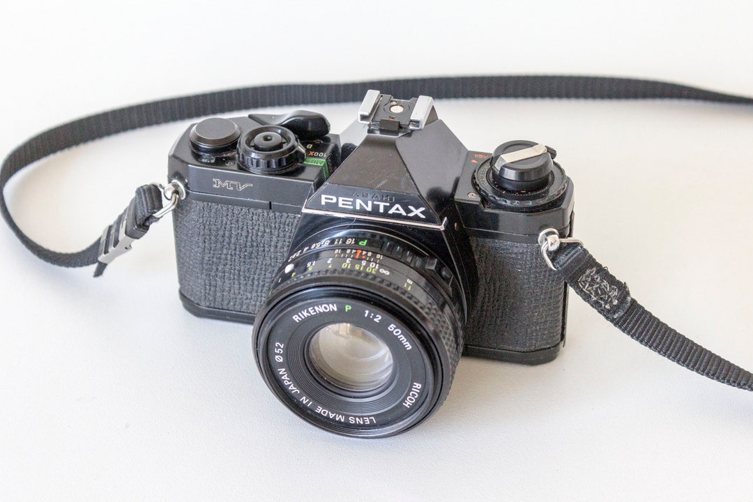 Vintage 1979 ASAHI PENTAX MV Camera With Ricoh Rikenon 50mm Lens Etsy