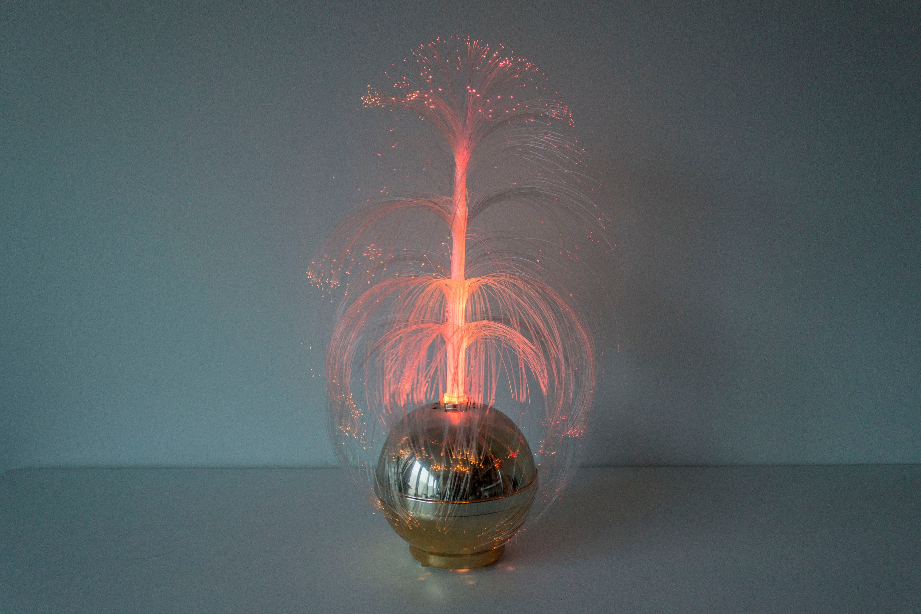 70s fiber optic deals lamp