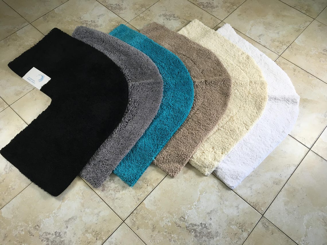 Microfibre Non Slip Corner Shower Mat Etsy