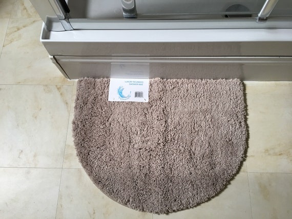 Microfibre Non Slip Mini Curved Shower Mat From Cazsplash Bath