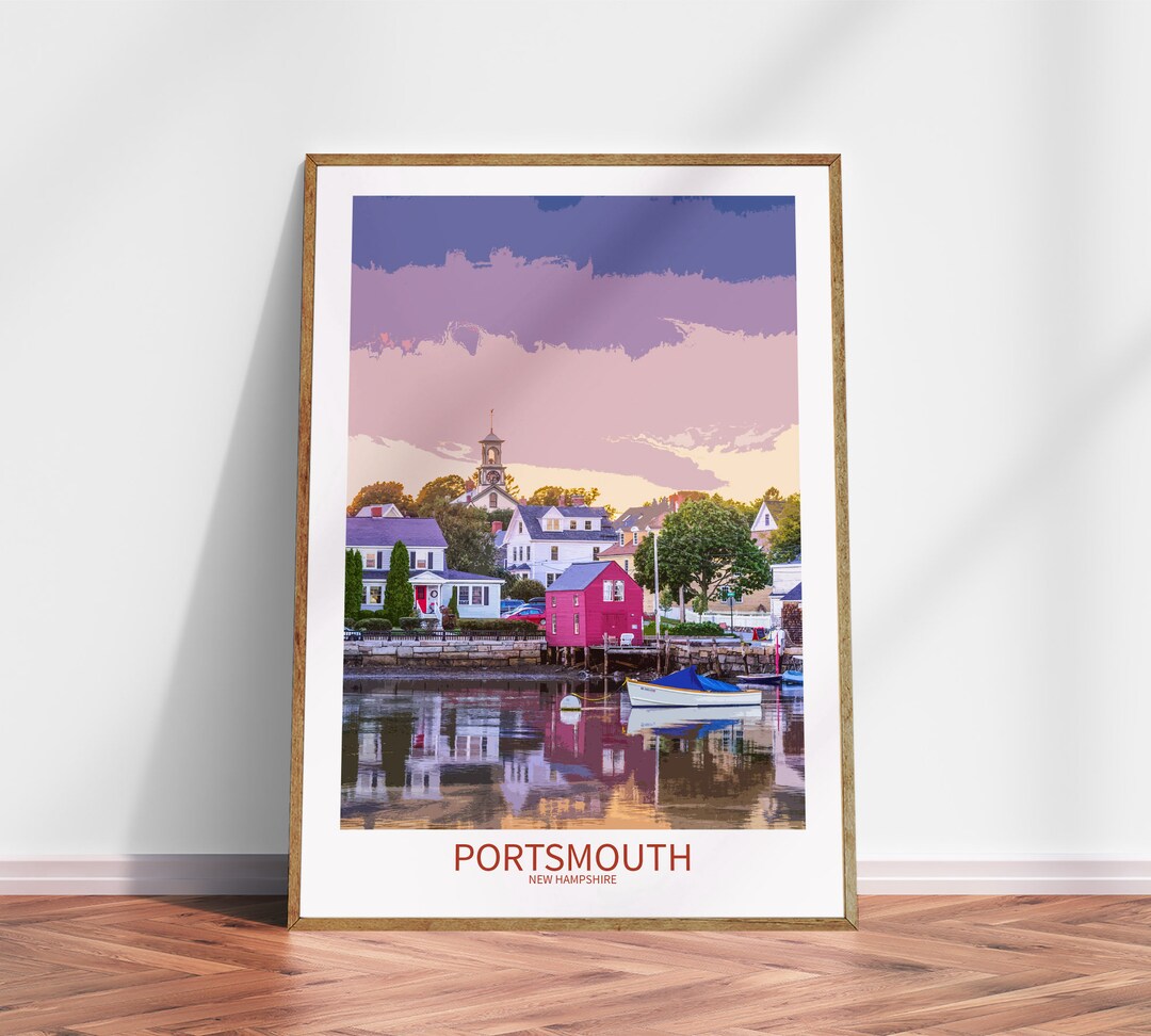 Portsmouth Poster Print New Hampshire Wall Art Portsmouth Poster