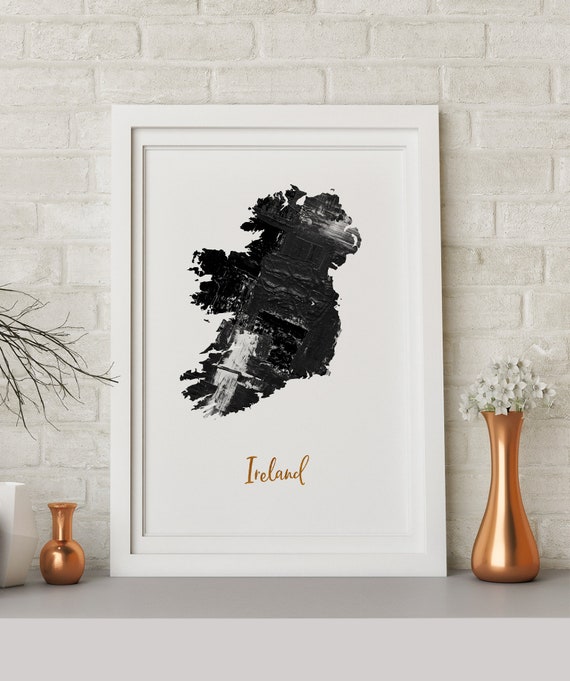 Ireland Map Art Poster Print Wall Decor Travel Office Home - Irish Wall Decor For Home Ireland Map Art Poster Print Wall Decor Travel Office Home - Irish Wall Decor For Home