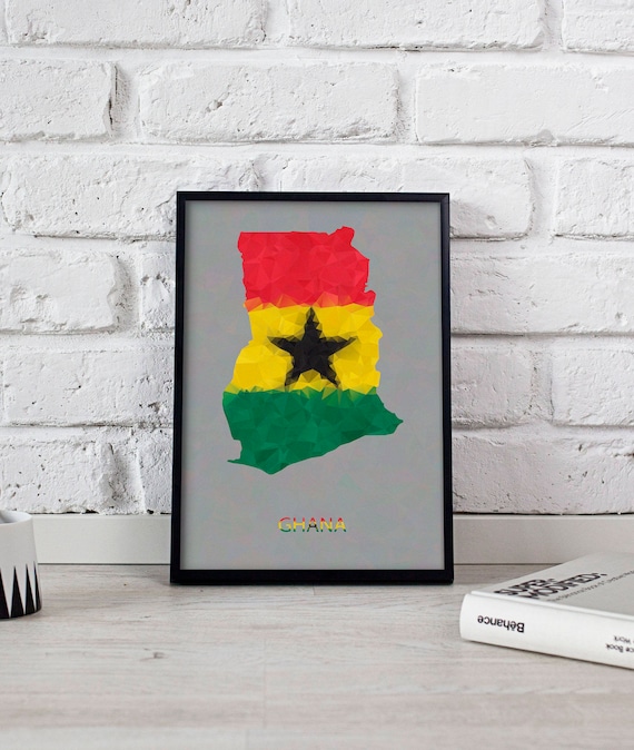 Ghana Print Ghana Poster Ghana Wall Art Ghana Wall Decor Etsy