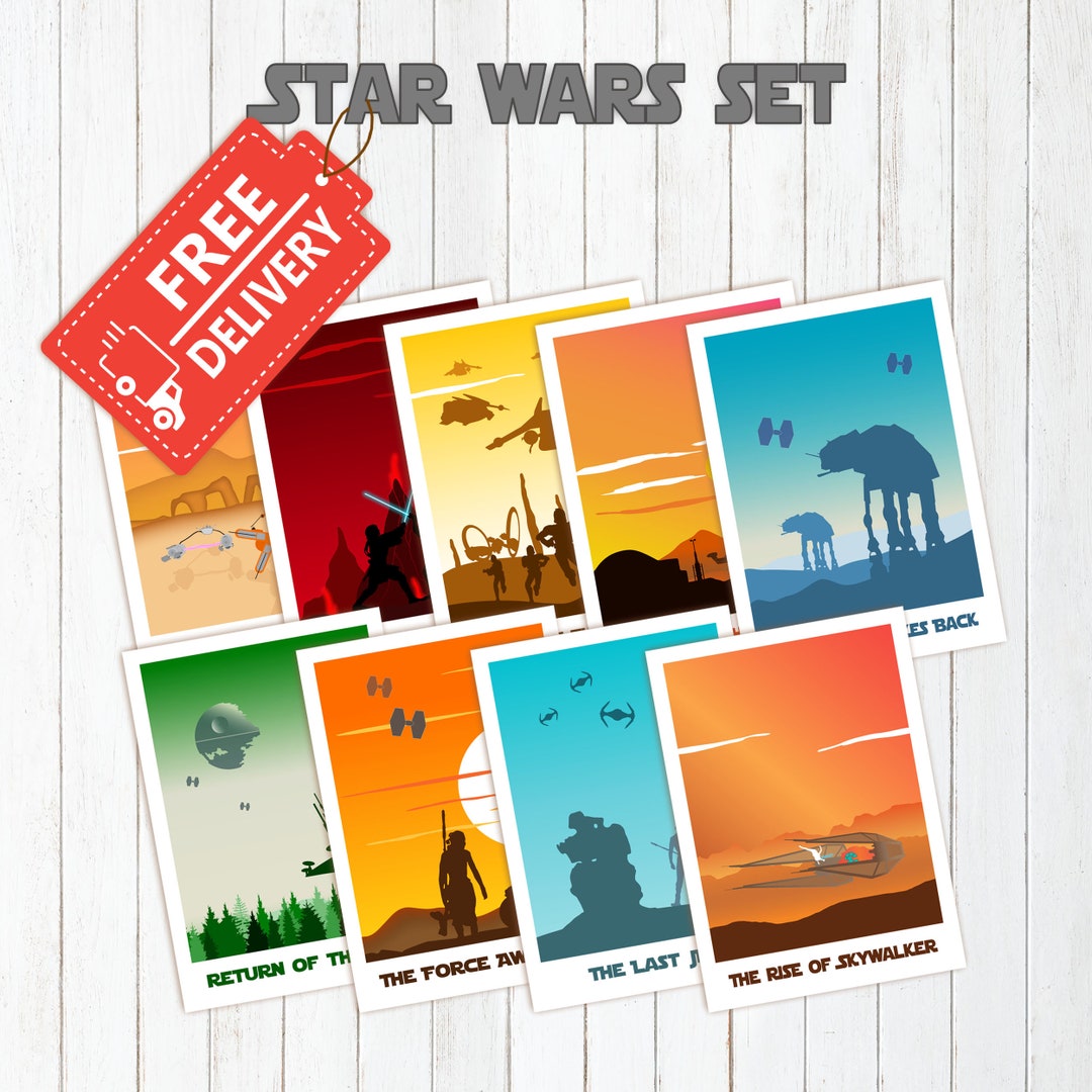 star-wars-set-wall-art-star-wars-print-tatooine-poster-gift-art-9-set