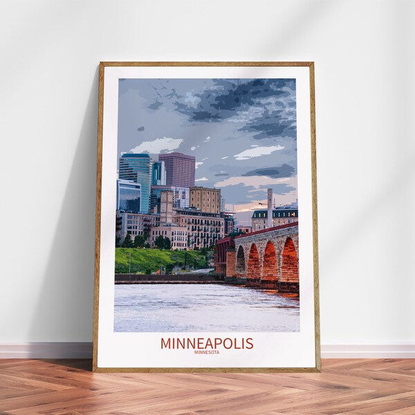 Minneapolis Poster Etsy