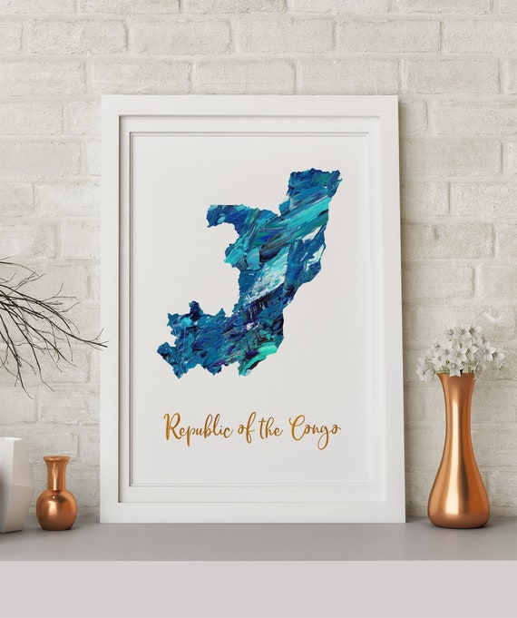 Republic Congo Wall Art Congo Poster Congo Print Wall Decor Etsy