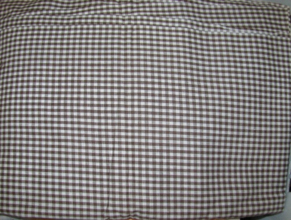 Medium Brown & WHITE Checked Cotton Quilting Fabric 36 Wide X 3 Yards Etsy