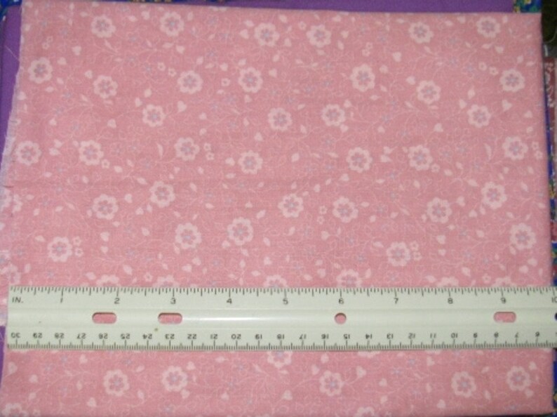 LIGHT PINK on PINK Cotton Quilt Fabric 1 Yds X 45 in Wide Etsy