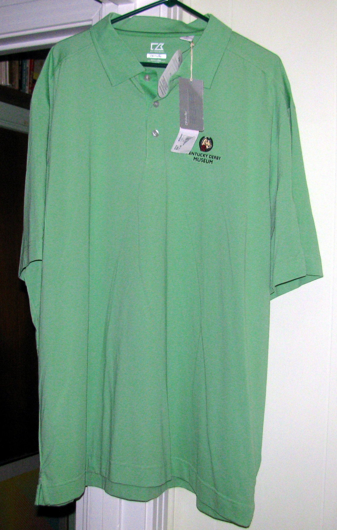 lime green golf shirt
