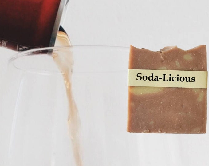 Soda-Licious Cola Soap Bar - Organic Handmade Bar Soap - All Natural Cold Process Soap - Artisan Soap - Birthday Gift - Bridesmaid Gift