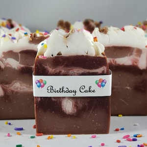 Chocolate Birthday Cake Soap