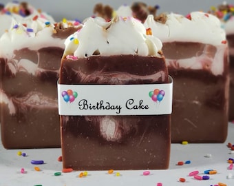 Chocolate Birthday Cake Soap
