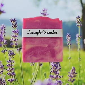 Organic Lavender Soap Bar | Handmade All Natural Relaxing | Laugh-Vender Gift for Mom | Self-Care for Her  | Relaxing Bath