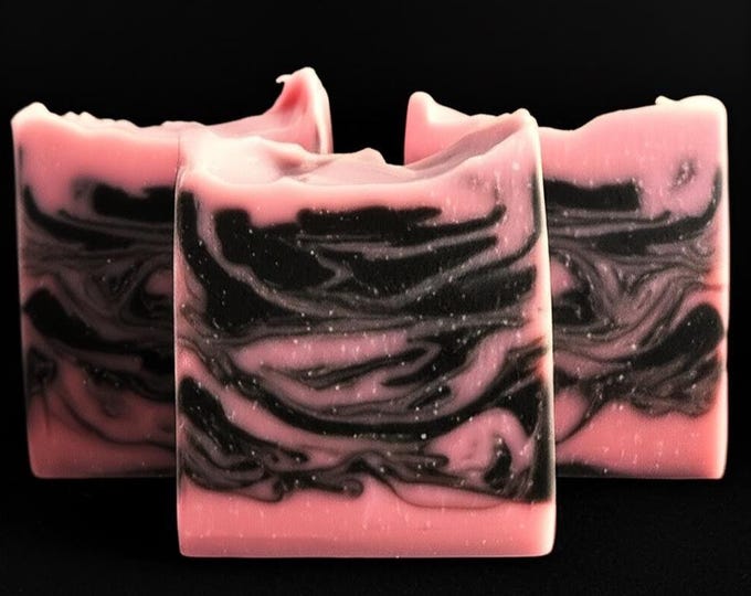 Handmade Black Cherry Soap Bar | Dark Cherry Scented Artisan Cleanser | Skin-Nourishing Treat