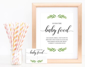 Botanical Baby Shower Games Printable Sign Baby Faces Game Etsy Botanical Baby Shower Games Printable Sign Baby Faces Game Etsy