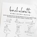 Kama Sutra Match Game Printable Minimalist Bachelorette Party Activity ...