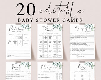 Baby Shower Games Greenery Baby Shower Games Printable Predictions and Advice Card Wishes for Baby Card Advice and Wishes for Mom to be SG2