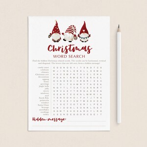 Christmas Word Search Game Printable Christmas Word Games Christmas ...