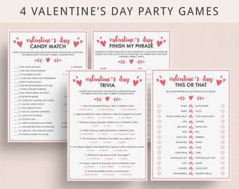 Valentines Day Games Pack Virtual Valentines Games for Adults Valentines Day Games for Zoom Social Distancing Valentine Day Party  2 VT-SL1