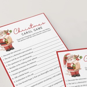 Printable Christmas Games Bundle Holiday Party GamesSet Kids