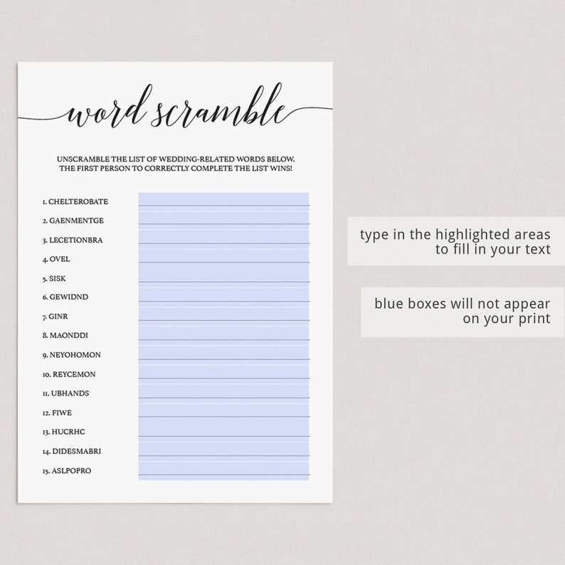 Zoom Bridal Shower Games Bundle Virtual Bridal Shower Game for Etsy